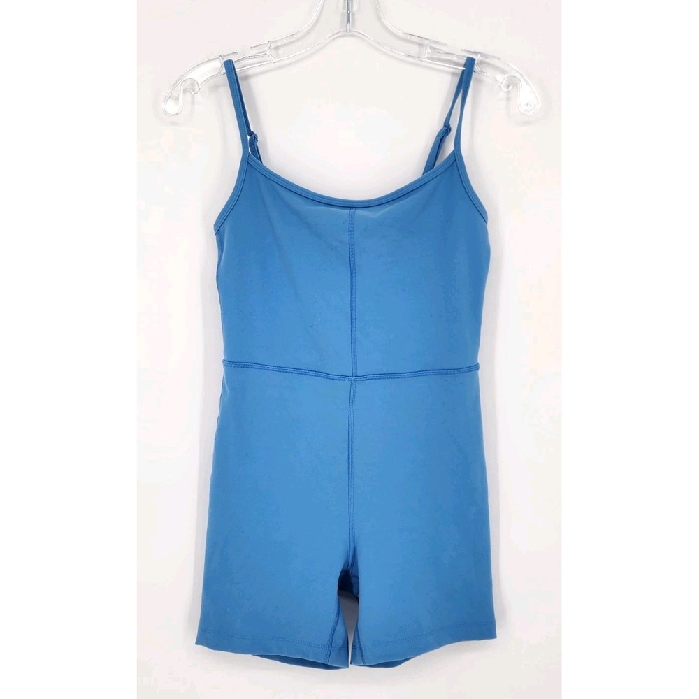 Aritzia Wilfred Free Divinity Romper Women's S Body Suit Blue Shorts One Piece